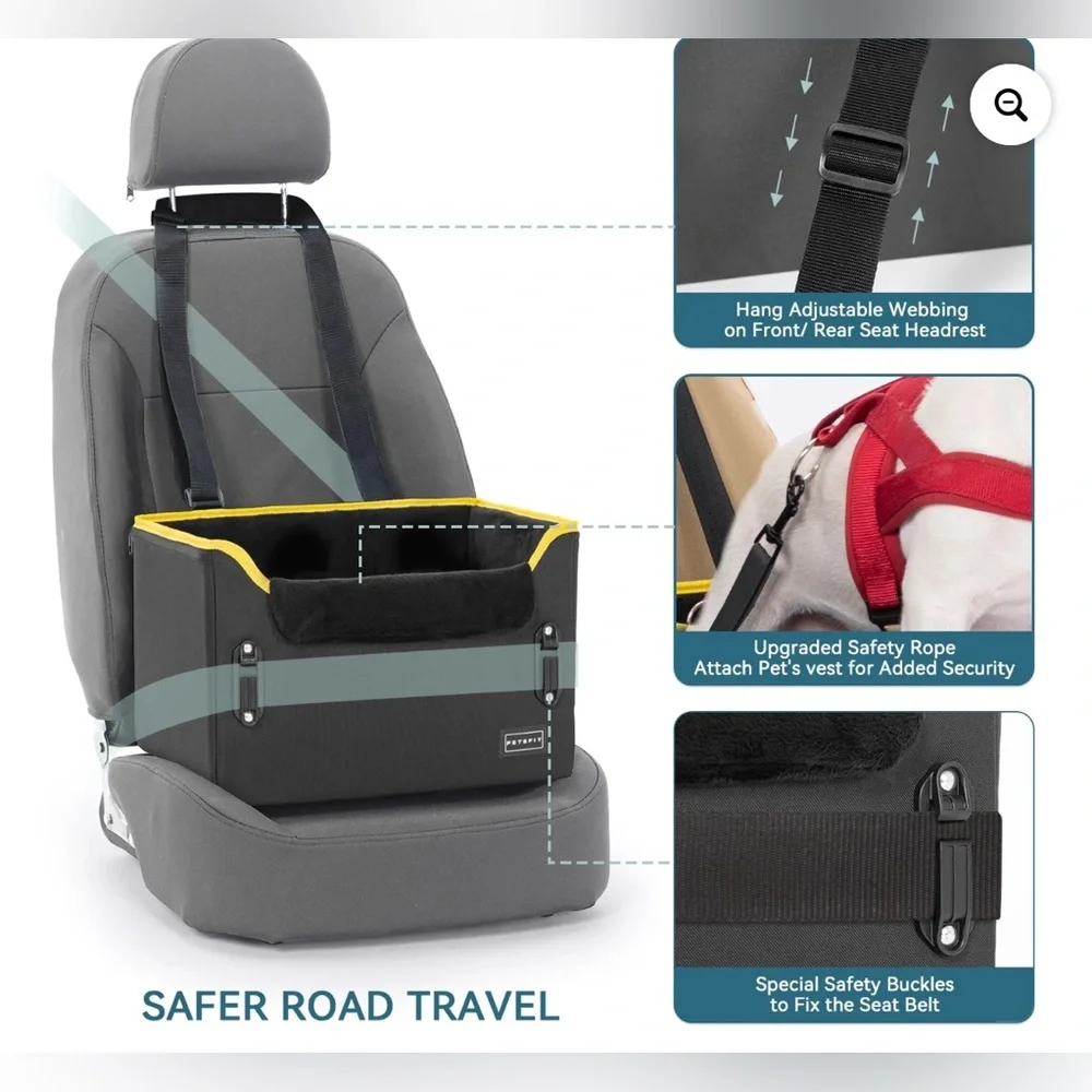 NEW PetSafe Black Carrier with Yellow Accents